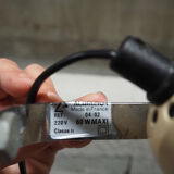 Metal two-spot floor lamp by Aluminor, 70s