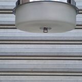 Czechoslovakian frosted glass pendant light