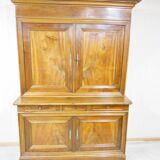 Buffet two bodies Louis Philippe walnut