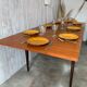 Table teck "papillon"