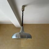 Space age silver pendant light
