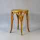 Tabouret bistrot bois courbé assise perforée 1920