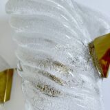 Pair of large Murano glass wall lights