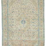 Handwoven Persian Vintage 290 cm x 471 cm Beige Wool Carpet