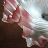Colorized molded glass lampshade - 50s