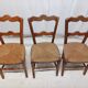 Lot de 3 anciennes chaises Vintage