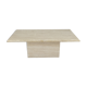Italian travertine coffee table, 1980s