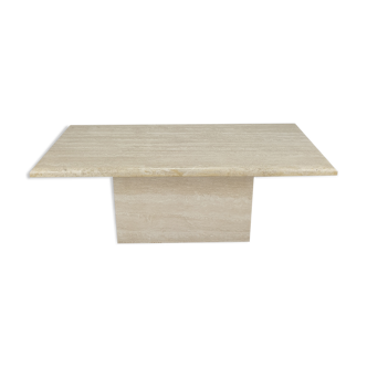 Italian travertine coffee table, 1980s