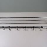 Wall-mounted coat rack Bauhaus / Art Deco in chrome metal, 1920s