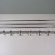 Wall-mounted coat rack Bauhaus / Art Deco in chrome metal, 1920s