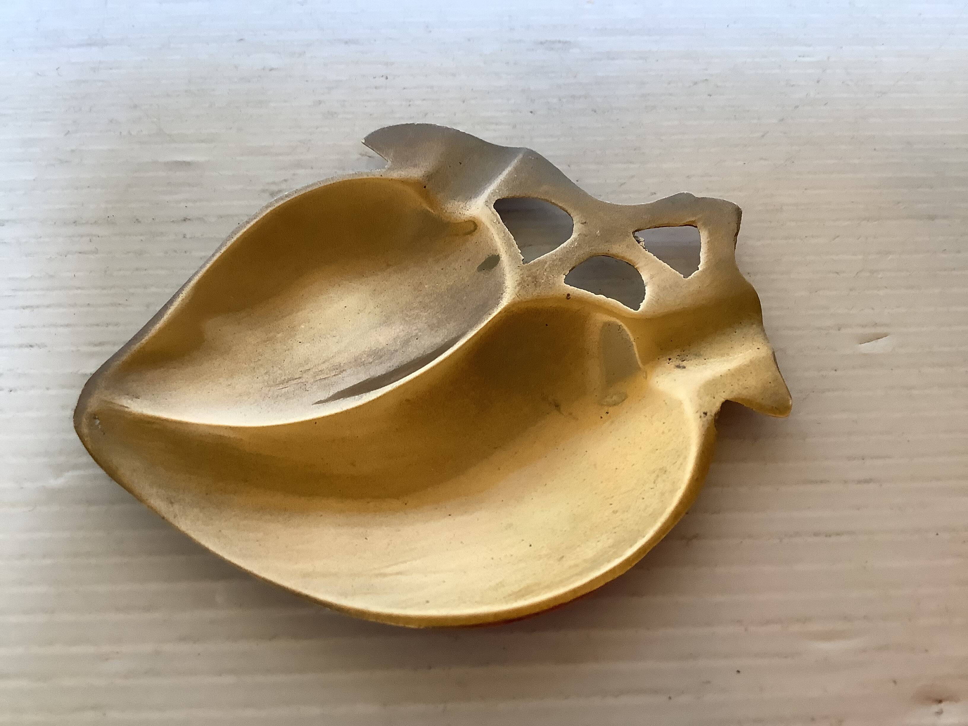 Small brass pocket ring holder