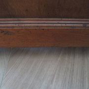 Louis Philippe style chest of drawers with 4 drawers in solid walnut and marble, 1900-1950.