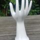 Hand ring holder, vase in white ceramic Vintage