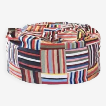 Multicolored jumbo boribori pouf