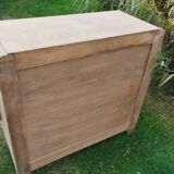 Old vintage chest of drawers with compass feet