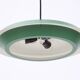 Rare big Lyfa Space Age pendant lamp / Mid-century Danish modern design / 1960s / 1970s / green