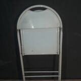 Series of 4 metal folding chairs