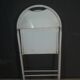 Series of 4 metal folding chairs