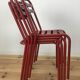 Set of 4 chairs bistro Tolix T2 industrial steel