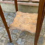 Antique Stand / Sculpted Wooden Plant Holder — 1900s Era