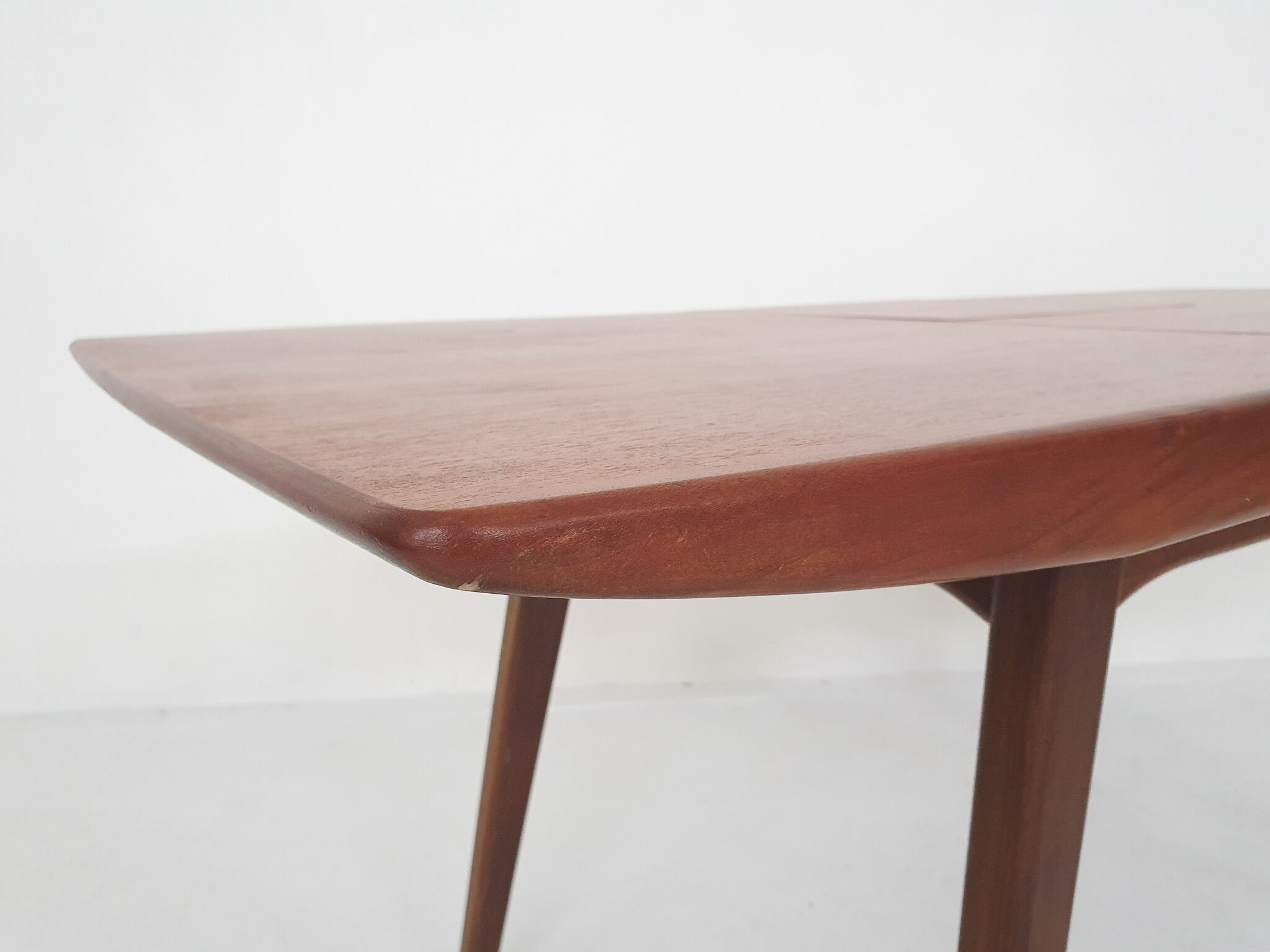 Louis van Teeffelen for Webe teak extendable dining table, The Netherlands 1950's