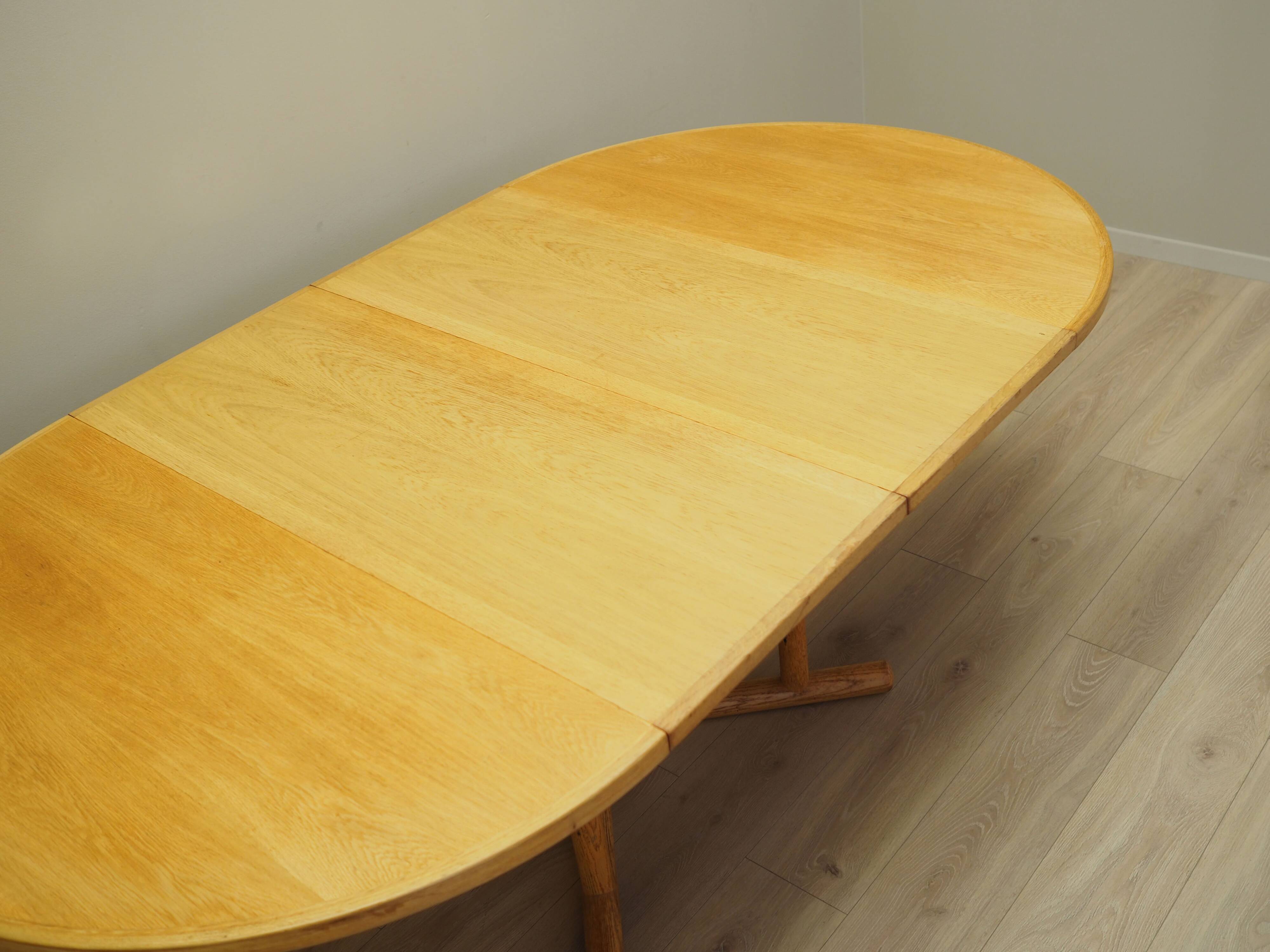 Ash round table, Danish design, 1960s, production: Denmark