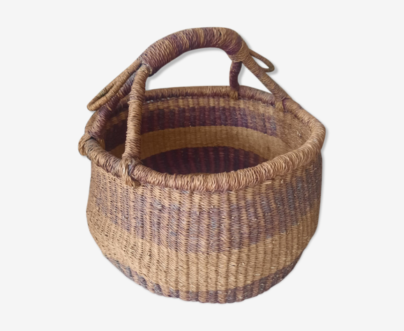 Panier ancien en osier souple