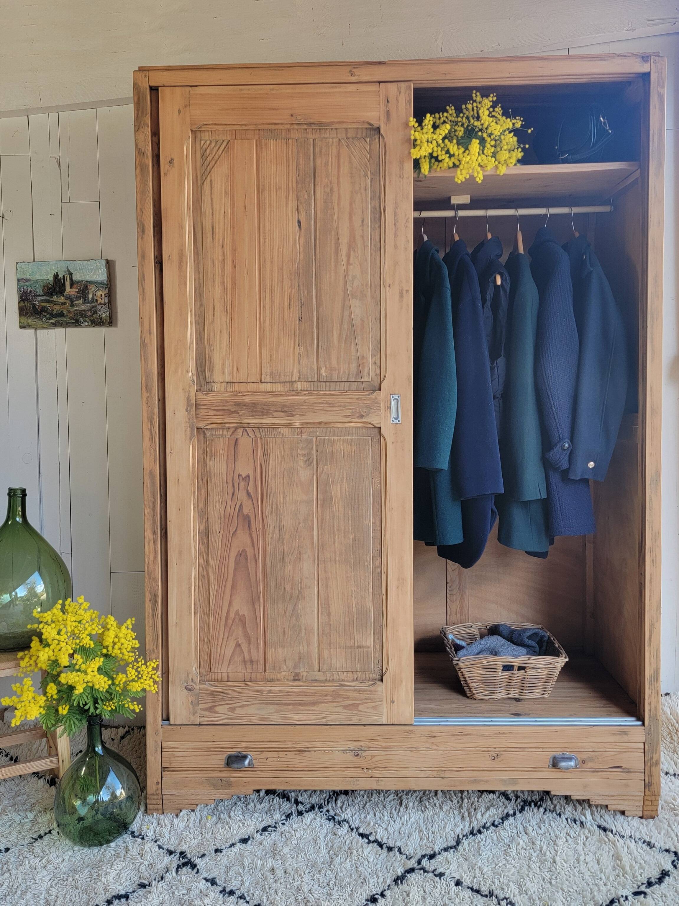 Renovated retro wardrobe