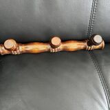 Old wooden coat rack