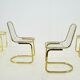 Lot de 4 chaises, Italie, années 1970