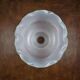 Vintage orange flower globe – Opal glass lampshade with a seventies design