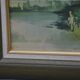 Tableau malgache en soie zébu années 70