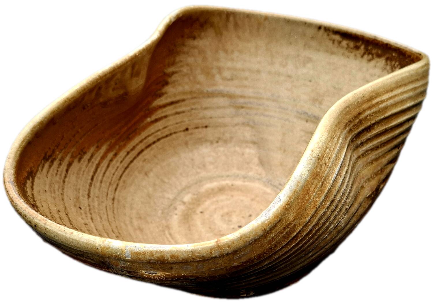 Earthenware fruit bowl (Lion) worked in the oval