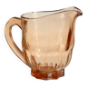 Vintage amber-pink glass pitcher 1 liter
