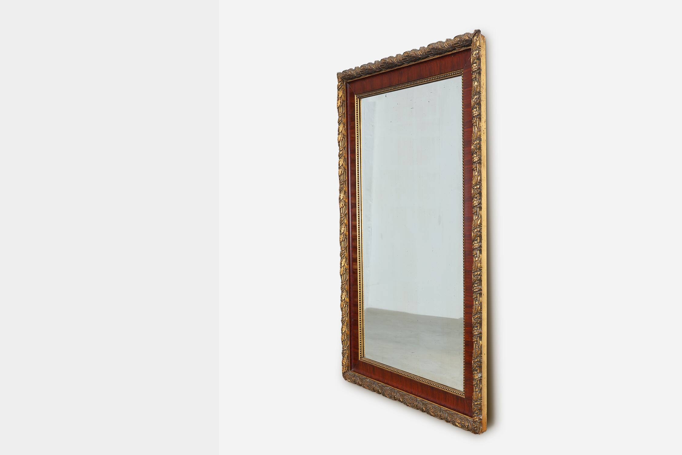 French classical mirror with gilded details, ca. 1900