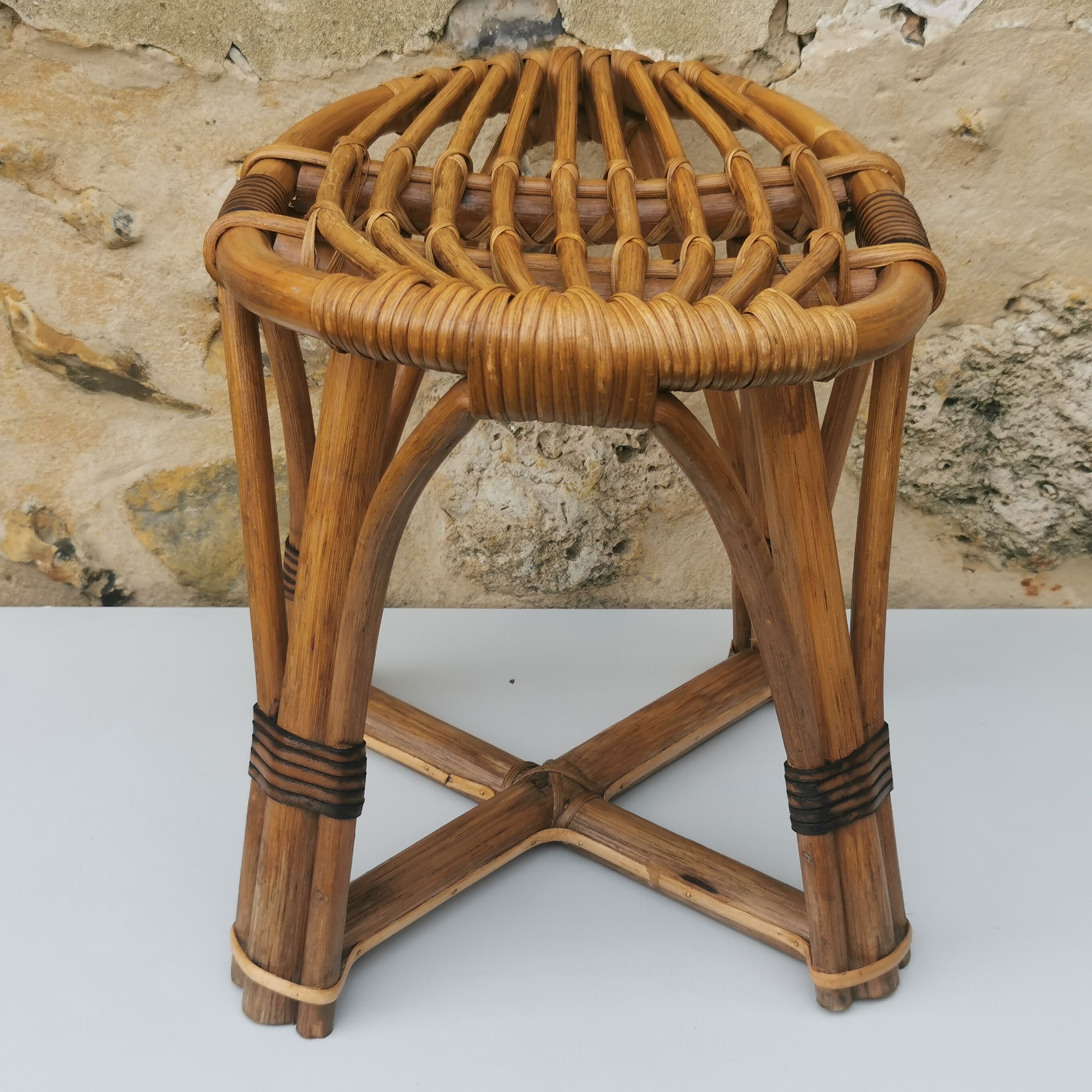 Rattan stool