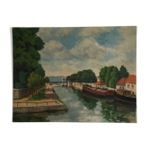 River landscape table