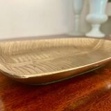 Vintage solid brass leaf pocket 20cm