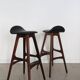 Scandinavian Bar Stools by Erik Buch, 1960s, Set of 2