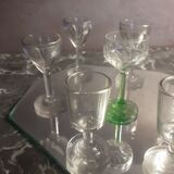 Lot old liquor glasses