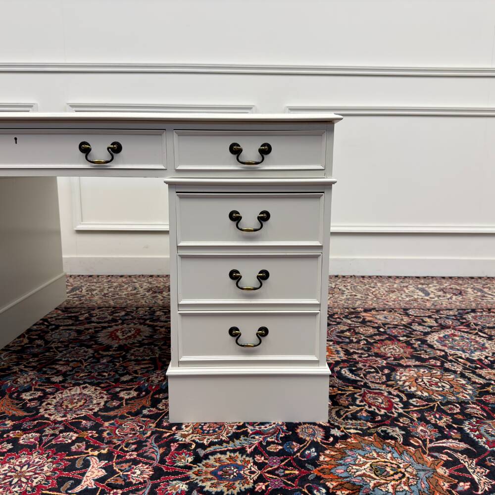 Classic English White Desk Partnerdesk