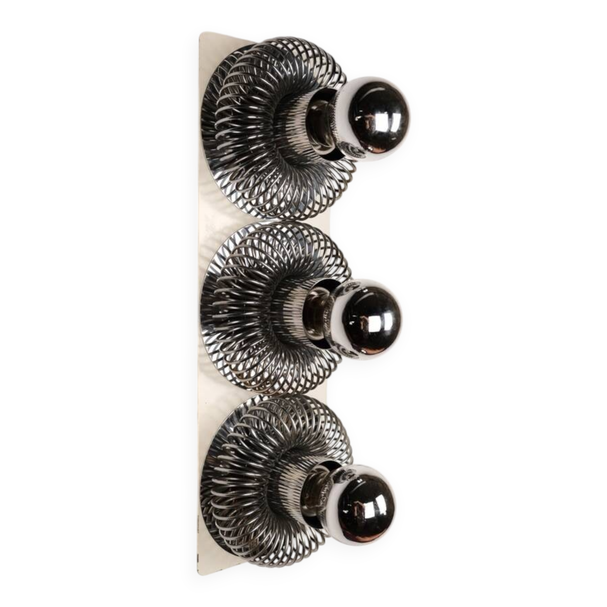 Grande applique à ressorts, Philippe Rogier pour Oxar, France, 1970s