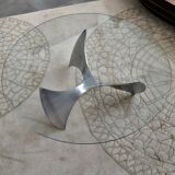 Knut Hesterberg's Propeller (propeller) aluminum round coffee table