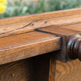 Monumental bench - notary's office - solid oak