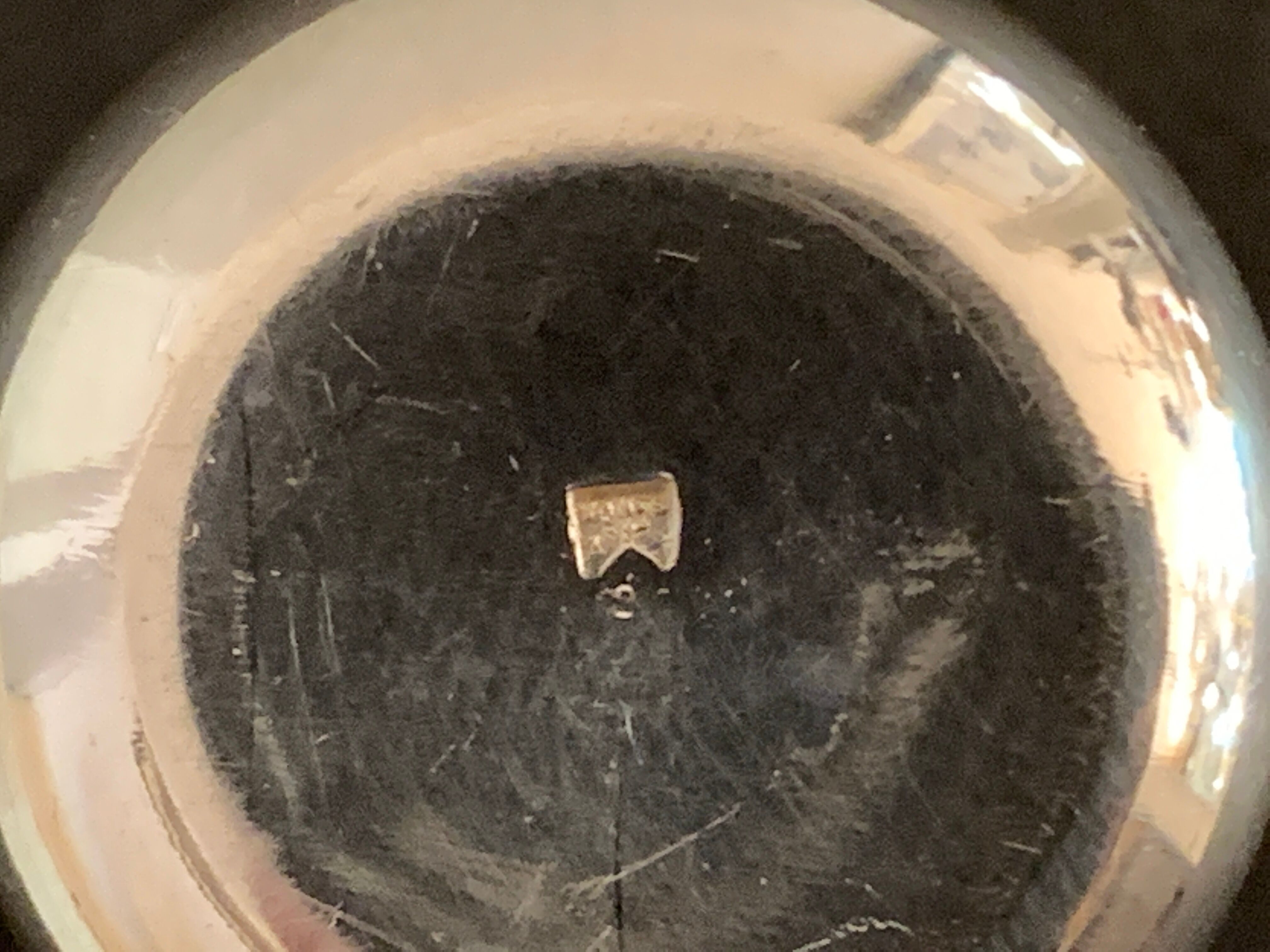 Salt and pepper mushrooms in silver metal Pavilion Christofle