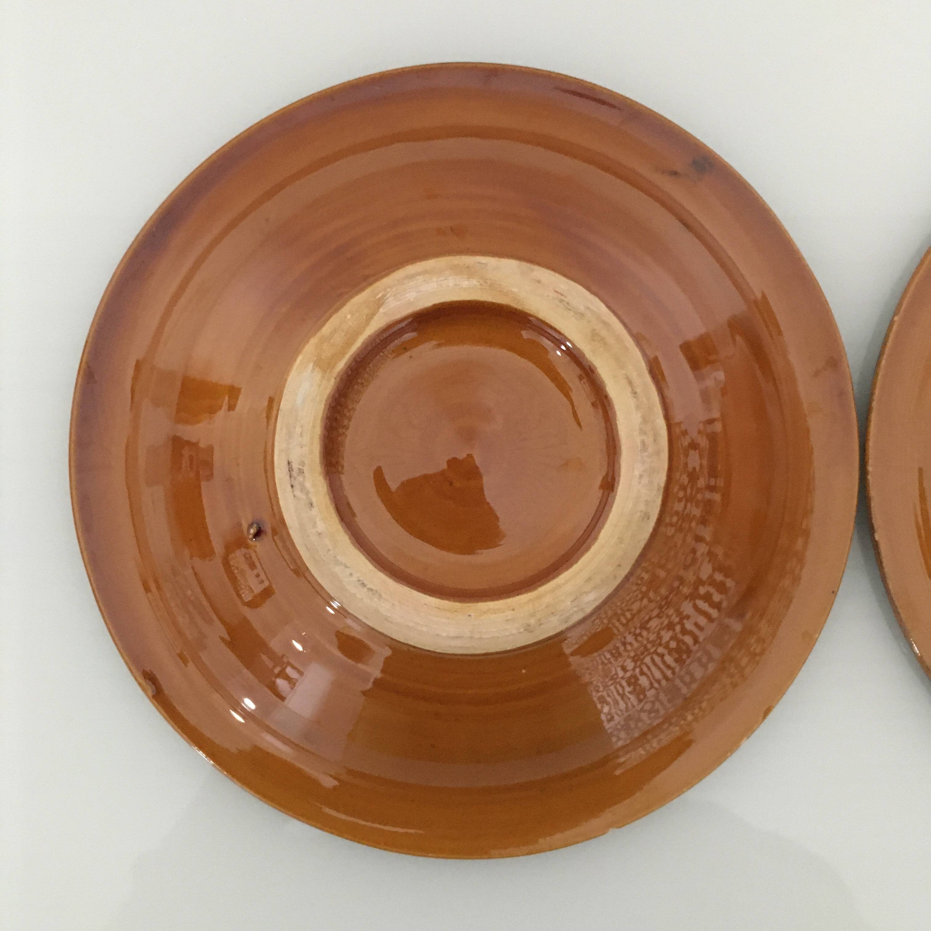 Set of 2 Moroccan deep plates.