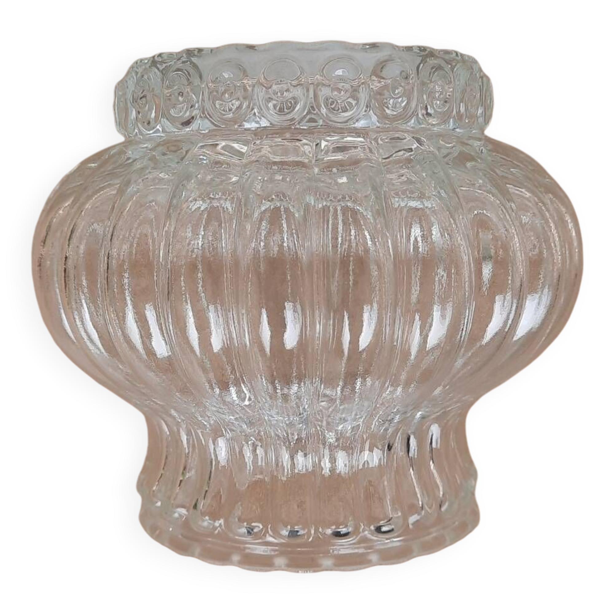 Antique glass lampshade