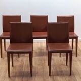 Set of 5 design chairs by Protis