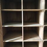 Antique Parisian wardrobe with interior compartments.