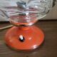 2 space age orange table lamps, 1960s, West Germany